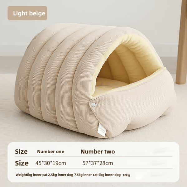 ⏳LAST DAY🔥CLEARANCE SALE🐈Removable and Washable Winter Closed-off Cat Bed💝