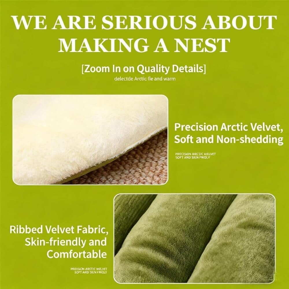 ⏳LAST DAY🔥CLEARANCE SALE🐈Removable and Washable Winter Closed-off Cat Bed💝