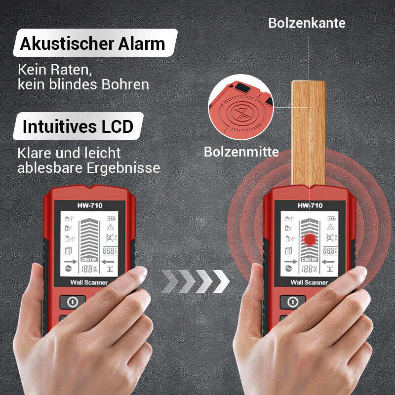 ⏳50% reduziert!🔥Multifunktionaler Handheld Metall und Wand Detektor