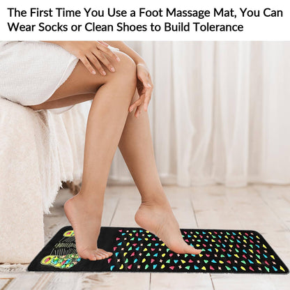 🔥Reflexology Foot Massage Mat🎁💝Stone Walkway Style, Acupressure for Pain & Fatigue Relief☺️