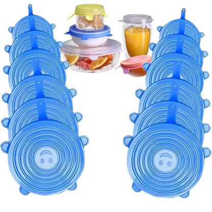 🔥✨Silicone Cover Stretch Lids Reusable Airtight Food Wrap Covers