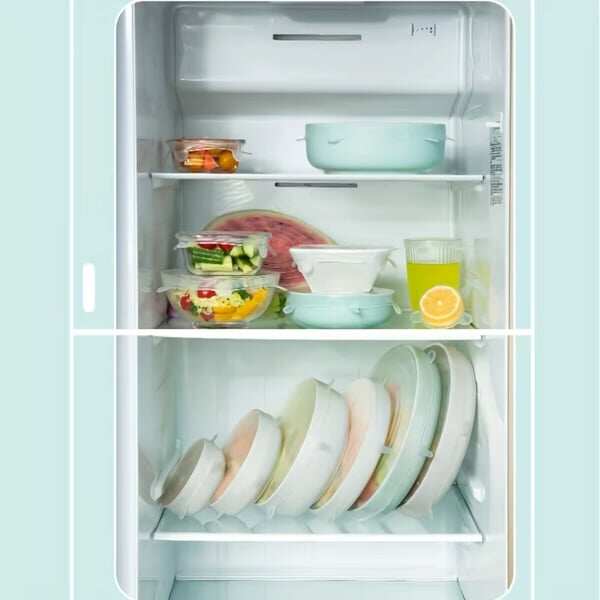 🔥✨Silicone Cover Stretch Lids Reusable Airtight Food Wrap Covers