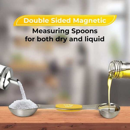 🥄✨Stainless Steel Magnetic Measuring Spoons Set