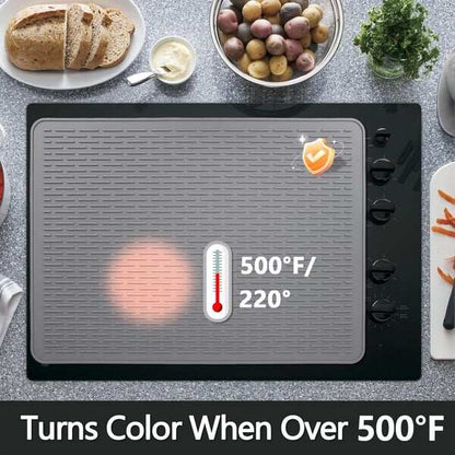 🔥CLEARANCE SALE🔥500°F/220°C Heat-Resistant Silicone Stove Cover Mat & Utensils