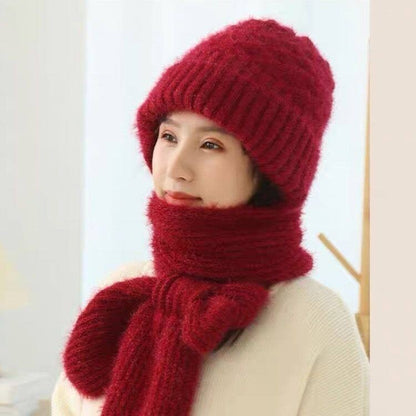 🌲Christmas Promotion🎄✨Winter Versatile Knitted Hooded Scarf for Women❄️High Quality, Warm&Comfortable