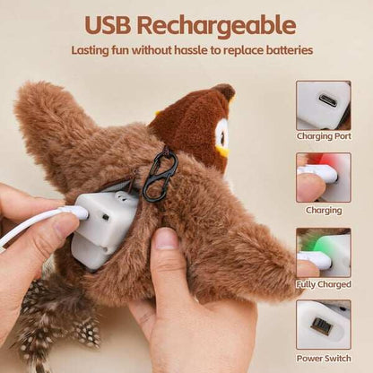 🔥🐾Interactive Chirping Bird Cat Toy