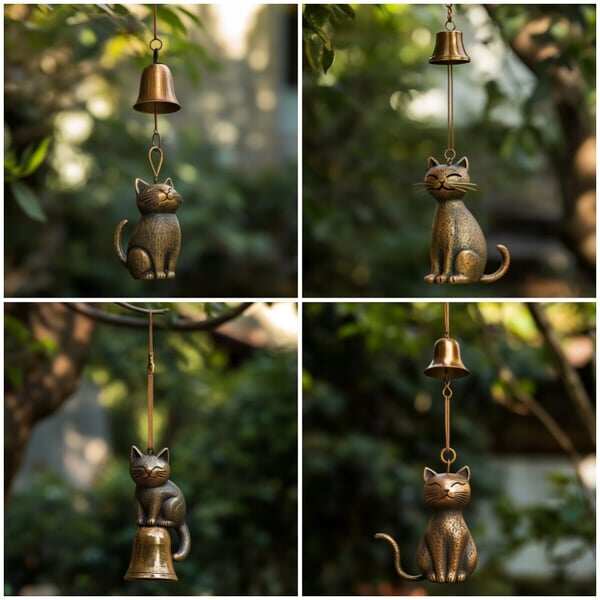 ✨🔥Handmade Retro Cat Wind Chime