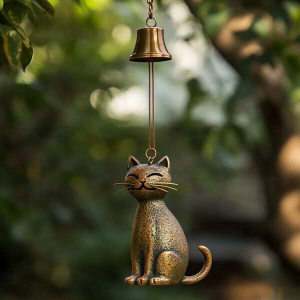 ✨🔥Handmade Retro Cat Wind Chime