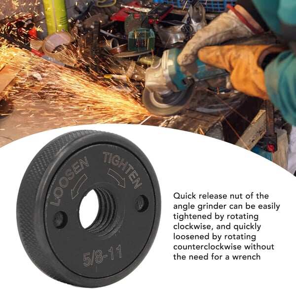 🏆Flash Sale⚡ 50K+ SOLD! Almost Gone💥5/8‑11 Angle Grinder Flange Nut
