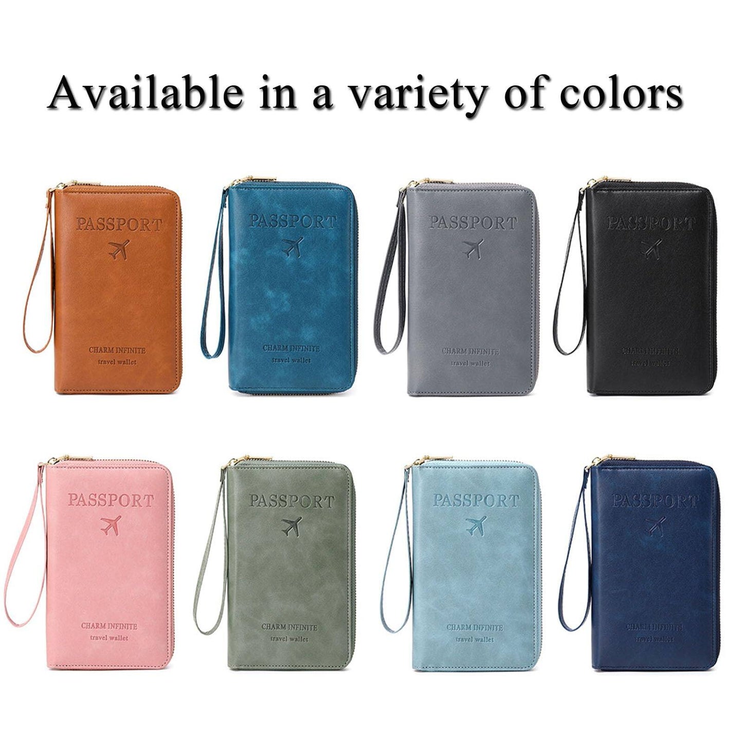 🔐 Multifunctional RFID Passport Wallet ✈️Anti-Theft Protection🛡️Tidy Travel Organizer