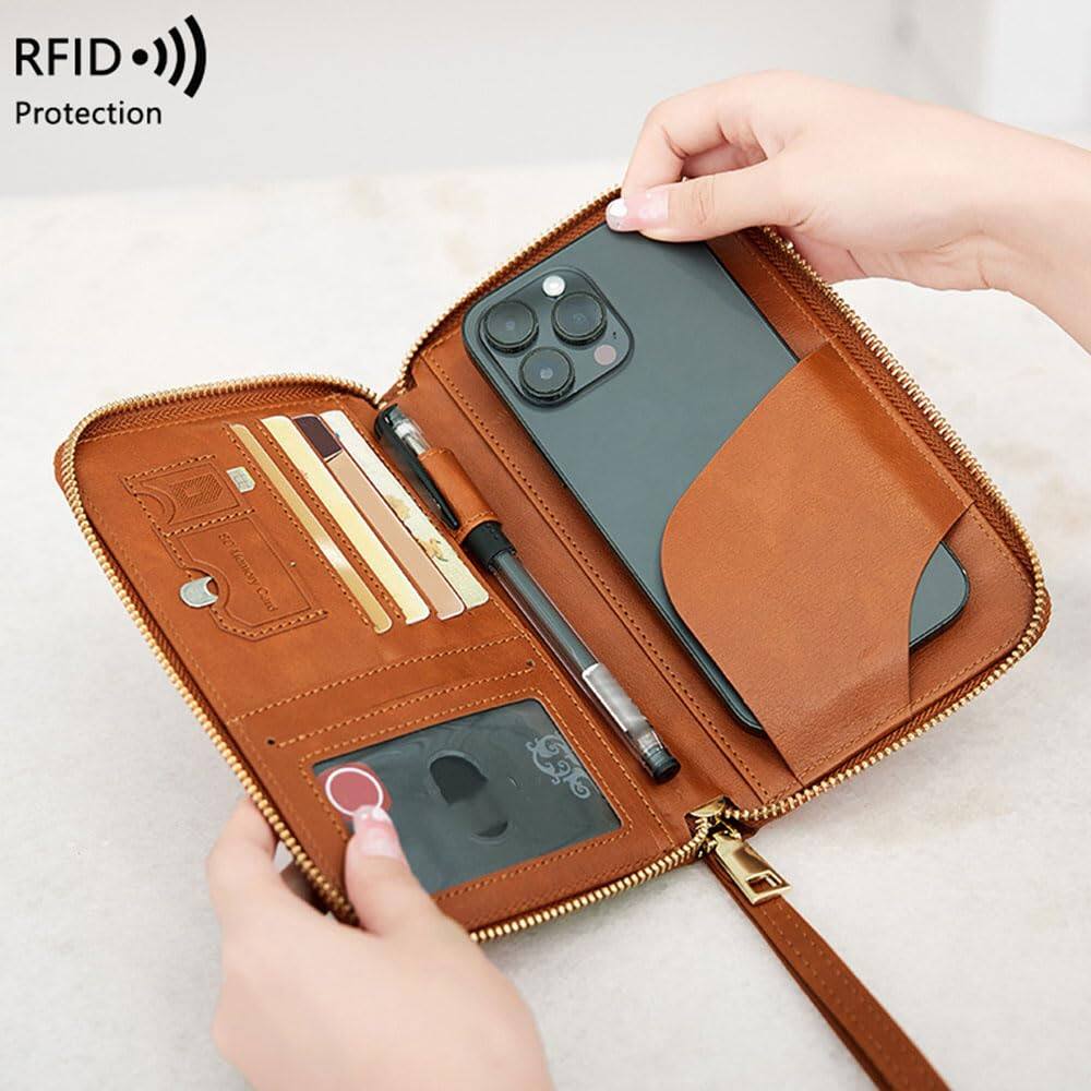 🔐 Multifunctional RFID Passport Wallet ✈️Anti-Theft Protection🛡️Tidy Travel Organizer