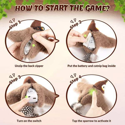 🔥🐾Interactive Chirping Bird Cat Toy