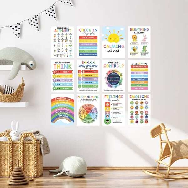 ❤️12 Pcs Calming Corner Posters