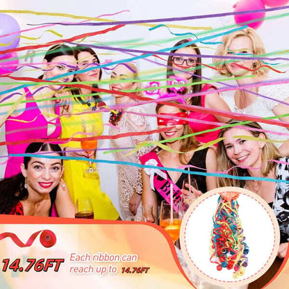 🔥Hand Thrown Streamer Poppers🥳🎉Vibe-Boosting Props for Birthdays, Parties, Festivals & Weddings