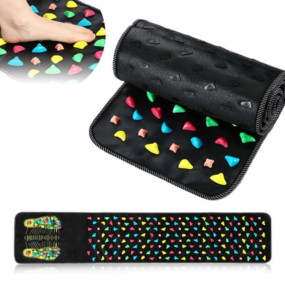 🔥Reflexology Foot Massage Mat🎁💝Stone Walkway Style, Acupressure for Pain & Fatigue Relief☺️