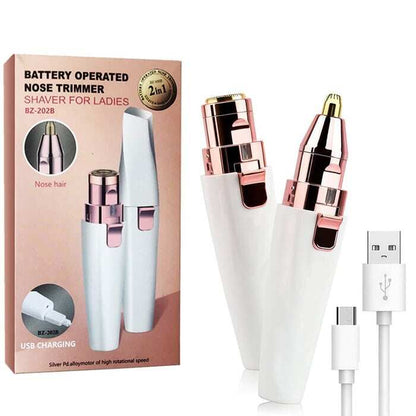 🔥🔥2-in-1 Women's Eyebrow and Facial Hair Removal Device