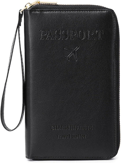 🔐 Multifunctional RFID Passport Wallet ✈️Anti-Theft Protection🛡️Tidy Travel Organizer