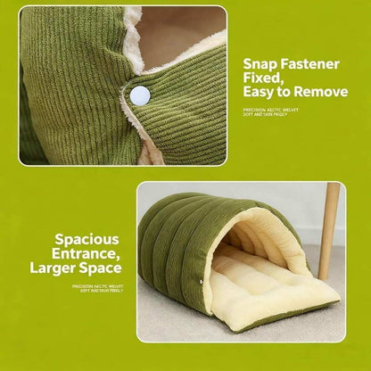 ⏳LAST DAY🔥CLEARANCE SALE🐈Removable and Washable Winter Closed-off Cat Bed💝