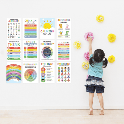 ❤️12 Pcs Calming Corner Posters