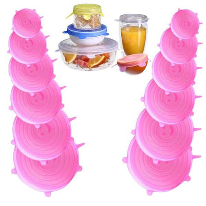 🔥✨Silicone Cover Stretch Lids Reusable Airtight Food Wrap Covers