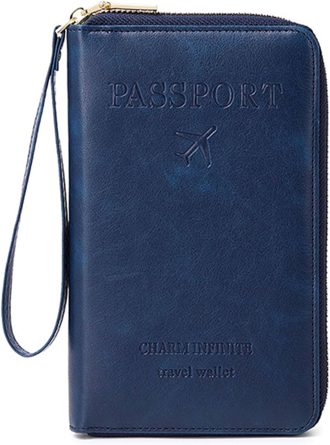 🔐 Multifunctional RFID Passport Wallet ✈️Anti-Theft Protection🛡️Tidy Travel Organizer