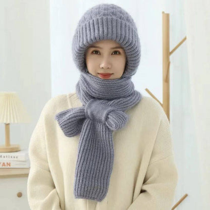 🌲Christmas Promotion🎄✨Winter Versatile Knitted Hooded Scarf for Women❄️High Quality, Warm&Comfortable