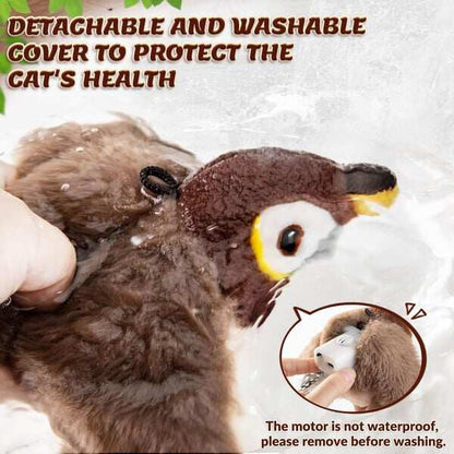 🔥🐾Interactive Chirping Bird Cat Toy