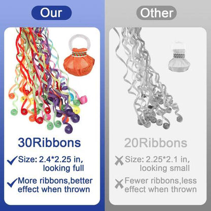 🔥Hand Thrown Streamer Poppers🥳🎉Vibe-Boosting Props for Birthdays, Parties, Festivals & Weddings