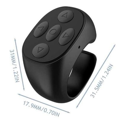⏳Fingertip Wireless Bluetooth Remote Control🤳Fingertip Selfie/Video Control/ Auto Page Turner for Phones