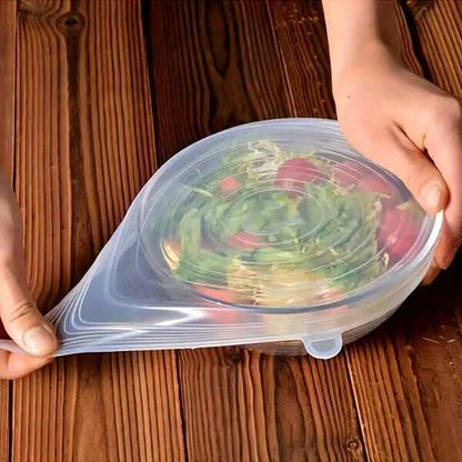 🔥✨Silicone Cover Stretch Lids Reusable Airtight Food Wrap Covers