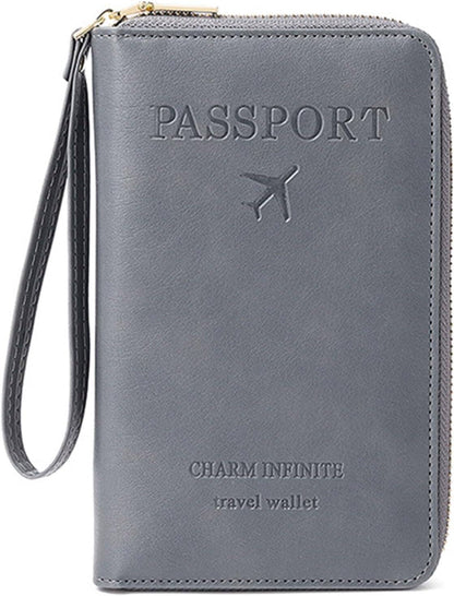 🔐 Multifunctional RFID Passport Wallet ✈️Anti-Theft Protection🛡️Tidy Travel Organizer