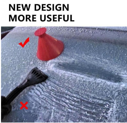 ✨Magical Car Ice Scraper🔥HOT SALE🔥Miracle Snow Windshield Car Window Cone Ice Scraper❄️