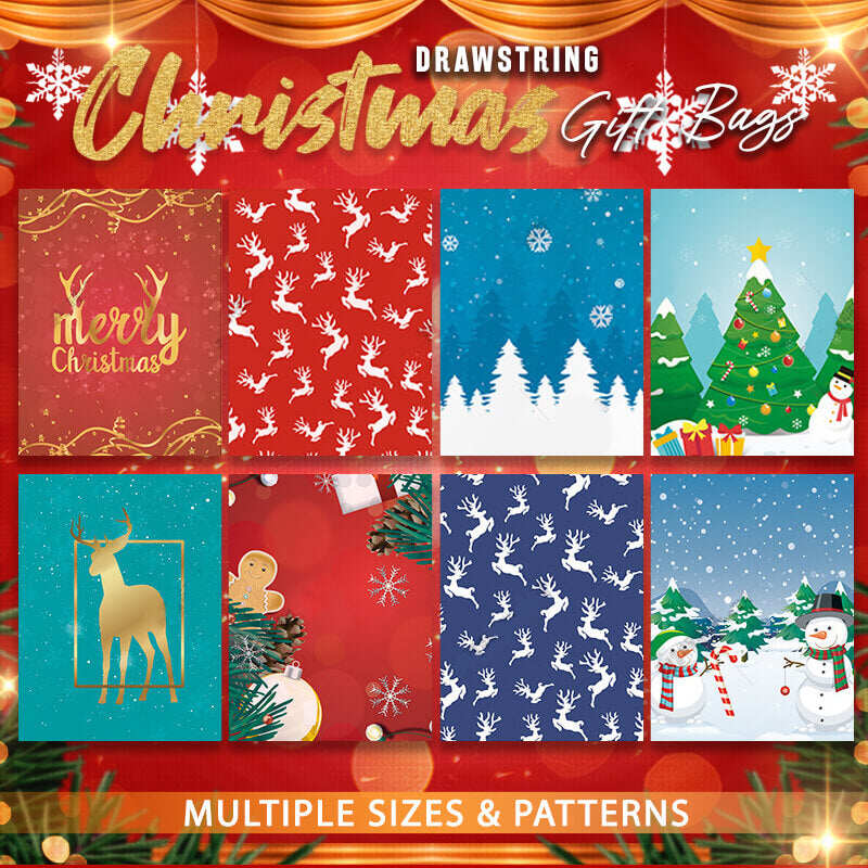 🎅🌲Christmas Promotion 🎁Christmas Gift Bags with Ribbons