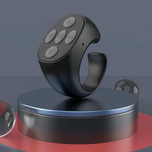 ⏳Fingertip Wireless Bluetooth Remote Control🤳Fingertip Selfie/Video Control/ Auto Page Turner for Phones