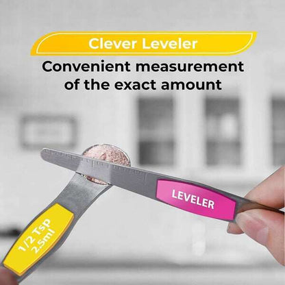 🥄✨Stainless Steel Magnetic Measuring Spoons Set