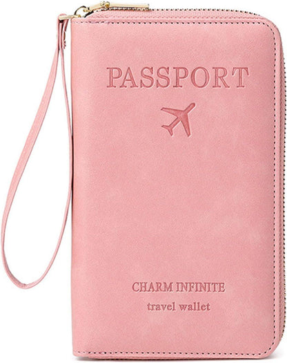 🔐 Multifunctional RFID Passport Wallet ✈️Anti-Theft Protection🛡️Tidy Travel Organizer